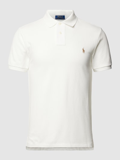 Polo Ralph Lauren Slim Fit Poloshirt mit Logo-Stitching Offwhite 2