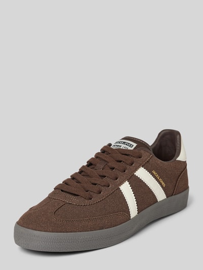 Jack & Jones Sneakers met contraststrepen, model 'MAMBO' Middenbruin - 1