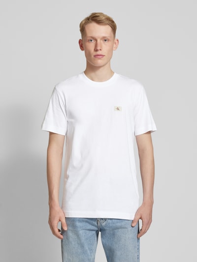 Calvin Klein Jeans T-shirt z naszywką z logo Biały 4