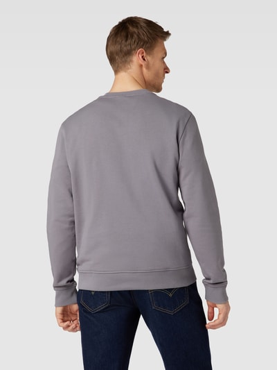 Napapijri Sweatshirt met logodetail, model 'BALIS' Steengrijs - 5