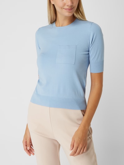 MaxMara Leisure Pullover van viscosemix, model 'Ortsei' Bleu - 4