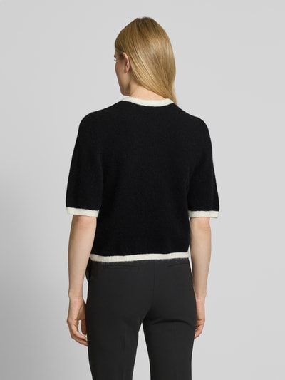 Gestuz Strickjacke mit Druckknopfleiste Modell 'alpha' Black 5