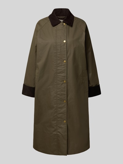 Gant Gewachster Mantel mit Knopfleiste Dunkelgruen 2