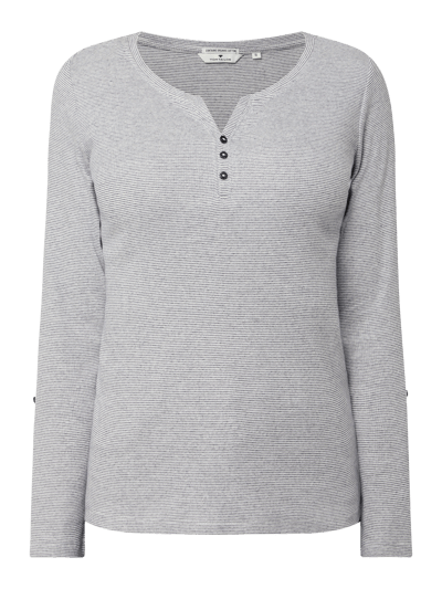 Tom Tailor Serafino-Shirt mit Streifenmuster  Marine 2