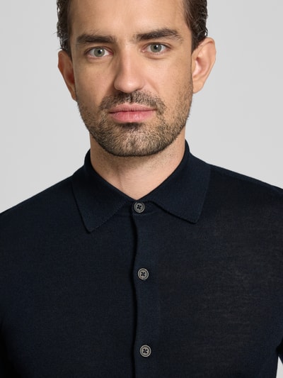 Emporio Armani Wollcardigan mit Kentkragen Marine 3