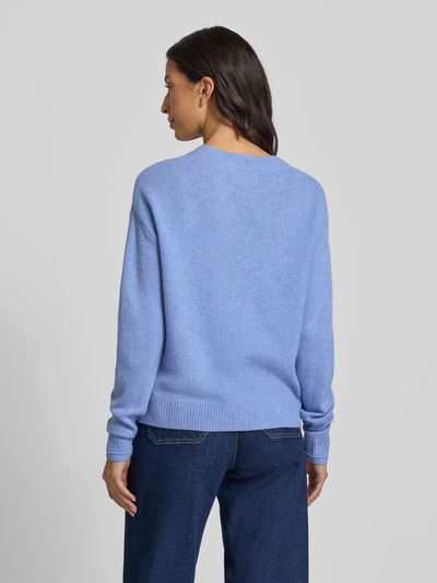 Christian Berg Woman Wollen pullover met ronde hals Jeansblauw - 5