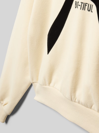 s.Oliver RED LABEL Loose Fit Hoodie aus Baumwoll-Mix Ecru 2