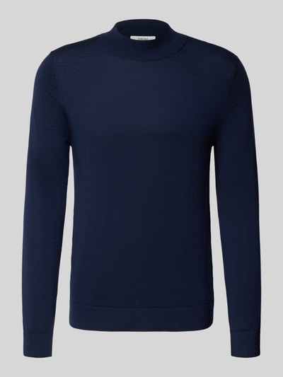 SELECTED HOMME Regular Fit Strickpullover aus reiner Merinowolle Modell 'TRAY' Dunkelblau 2