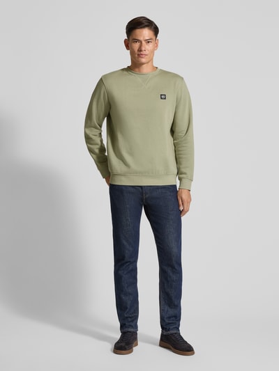 Lerros Sweatshirt mit Label-Patch Lind 1