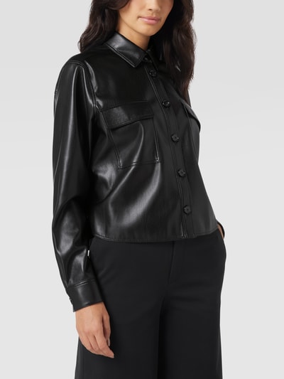BOSS Jacke in Leder-Optik Modell 'Bapita' Black 4
