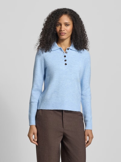 Christian Berg Woman Regular Fit Strickpullover mit Woll-Anteil Hellblau 4