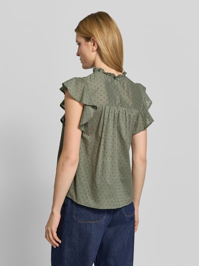 VERO MODA Regular Fit Blusentop aus reiner Baumwolle Modell 'TRINE' Schilf 5