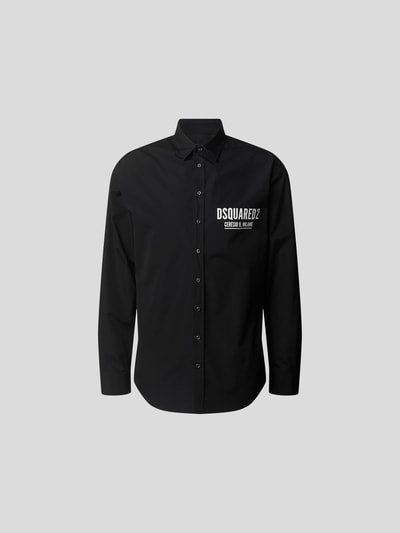 Dsquared2 Freizeithemd mit Label-Print Schwarz 2