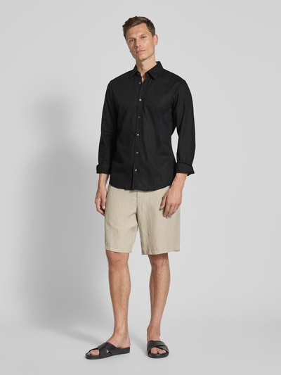 JOOP! Jeans Freizeithemd mit Knopfleiste Modell 'Hanson' Black 1