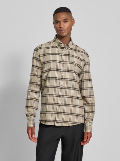 BOSS Regular Fit Freizeithemd aus reiner Baumwolle Modell 'LIAM' Schlamm 4