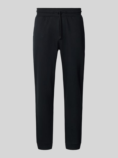 MCNEAL Regular Fit Sweatpants mit elastischen Beinabschlüssen Black 2