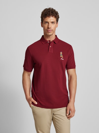 Polo Ralph Lauren Poloshirt mit Logo-Stitching Bordeaux 4