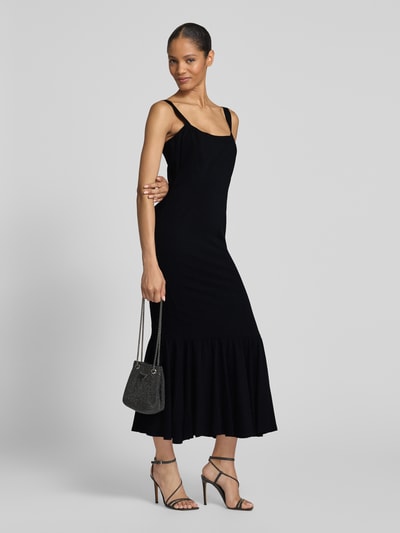 Guess Maxikleid mit Karree-Ausschnitt Modell 'FLEUR' BLACK 1