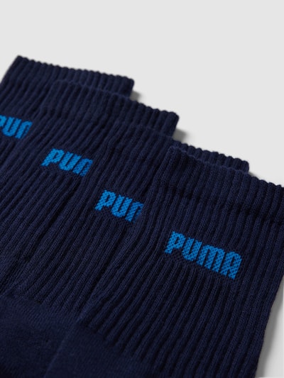 Puma Socken mit Label-Details im 4er-Pack Marine 2