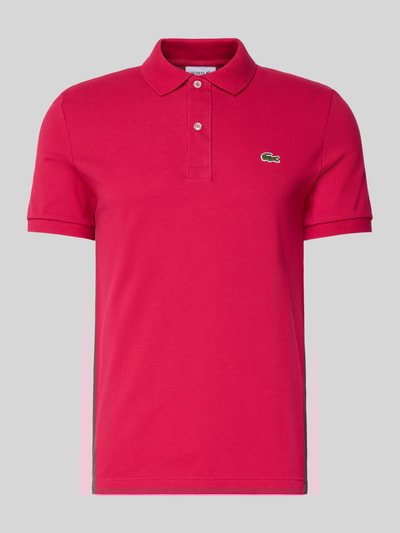 Lacoste Slim Fit Poloshirt aus reiner Baumwolle Pink 2