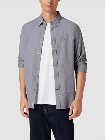 Tommy Hilfiger Freizeithemd mit Button-Down-Kragen Modell 'OXFORD' Marine 4