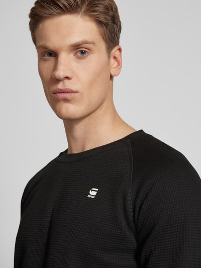 G-Star Raw Pullover mit Label-Detail Modell 'Jirgi' Black 3