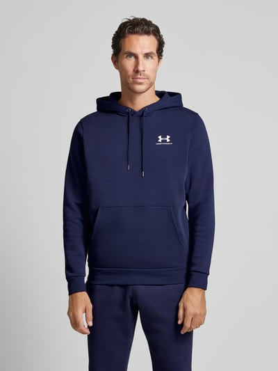 Under Armour Bluza z kapturem z wyhaftowanym logo Granatowy 4