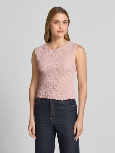 Jake*s Collection Top mit Strukturmuster und Rundhalsausschnitt Fuchsia 4