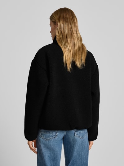 Carhartt Work In Progress Fleecepullover met opstaande kraag en kangoeroezak, model 'ELLIOT' Zwart - 5