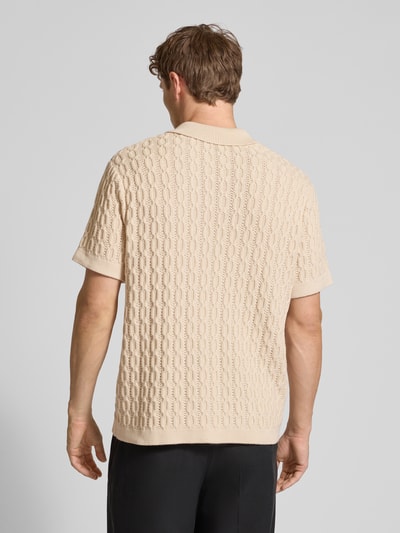 Les Deux Regular Fit Poloshirt mit Knopfleiste Modell 'Garrett' Sand 5