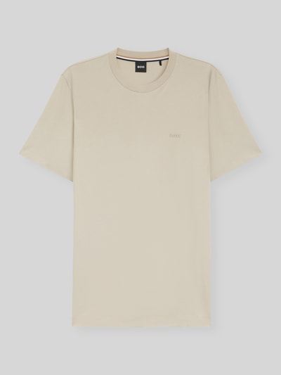 BOSS Regular Fit T-Shirt mit Logo Detail Modell 'THOMPSON_01' Beige 2
