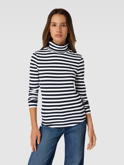 Tommy Hilfiger Longsleeve mit Stehkragen Marine 4