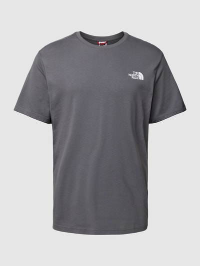 The North Face T-Shirt aus Baumwolle mit Label-Detail Dunkelgrau 2