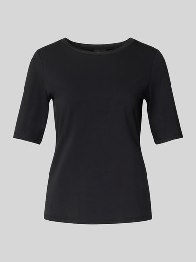 s.Oliver BLACK LABEL T-shirt o kroju regular fit z mieszanki bawełny Czarny 2