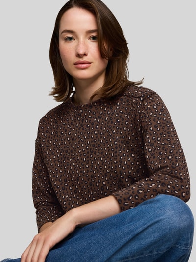 Tom Tailor Denim relaxed fit sweatshirt van katoenmix Zwart - 3