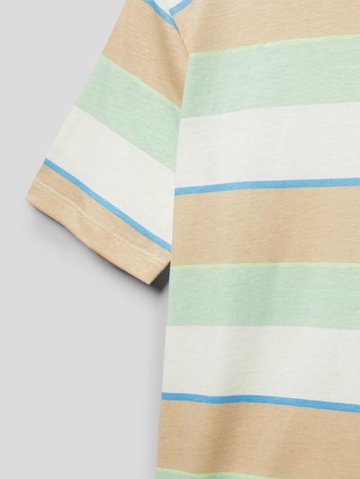 Tom Tailor T-Shirt mit Streifenmuster Apricot 2