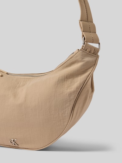 Calvin Klein Jeans Handtas met labelapplicatie, model 'LUNA' Beige - 3
