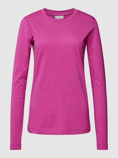 Kaffe Longsleeve mit Rundhalsausschnitt Fuchsia 2