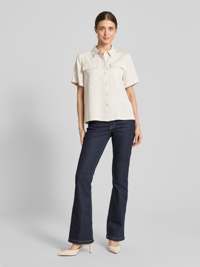 JOOP! Regular fit overhemdblouse met 1/2-mouwen, model 'Birte' Zand - 1