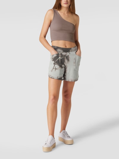 REVIEW Cropped One-Shoulder-Top Purple 1