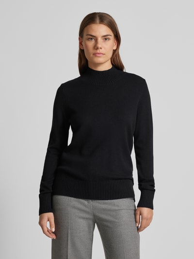 Christian Berg Woman Gebreide pullover met ribboorden, model 'Aliv' Zwart - 4