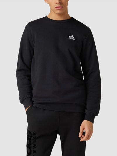 ADIDAS SPORTSWEAR Sweatshirt mit Label-Stitching Modell 'FEELCOZY' Black 4