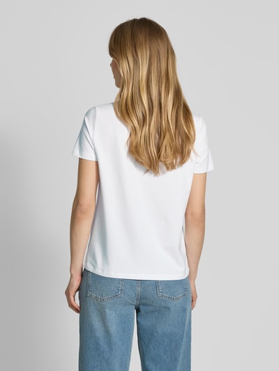 comma T-Shirt mit Motiv-Print Offwhite 5
