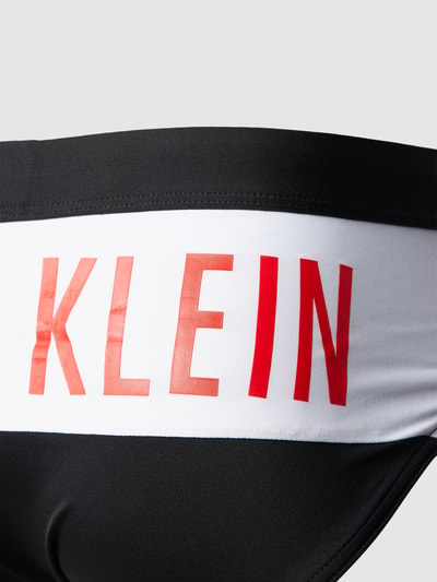 Calvin Klein Underwear Badehose mit Label-Print Black 2