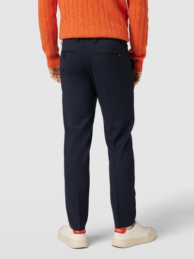 Tommy Hilfiger Tailored Pantalon met persplooien, model 'HAMPTON' Marineblauw - 5