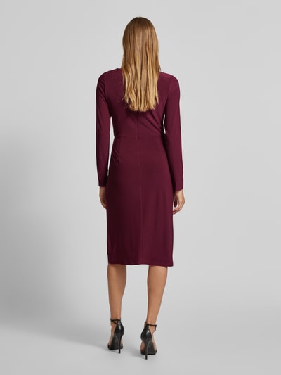 Adrianna Papell Cocktailkleid in Wickel-Optik Bordeaux 5