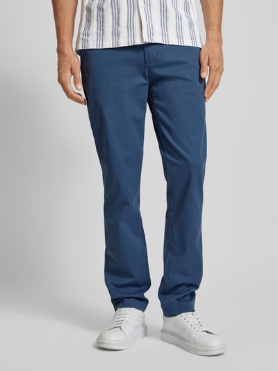 Tommy Hilfiger Chino met achterzakken, model 'DENTON' Blauw - 4