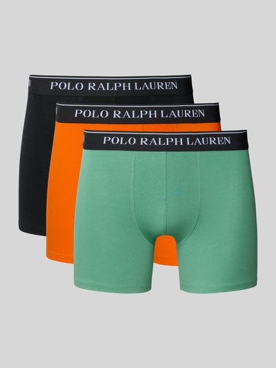 Polo Ralph Lauren Underwear Bokserki z elastycznym paskiem z logo w zestawie 3 szt. Pomarańczowy 1