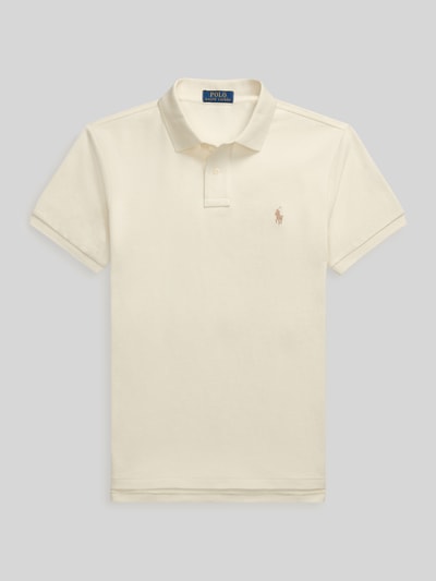 Polo Ralph Lauren Slim Fit Poloshirt aus reiner Baumwolle  Offwhite 2