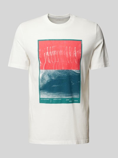 s.Oliver RED LABEL T-shirt met motiefprint, model 'Photoprint Box' Wit - 2